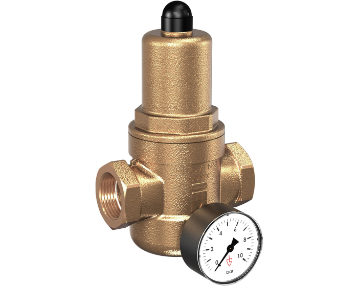 Bronze pressure reducing valve 681 BSP threaded female 1/2'' 1-8 bar
